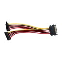 Eletra SATA 15P Hann 1TO2 F90 15CM strømkabel