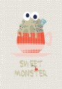 Sweet monster cupcake red Poster Plakat / 50x70cm