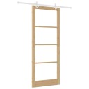 vidaXL Glidende Dør med Utstyr Sett 93x232 cm Solid Tre Furu