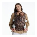 Momcozy Newborn To Toddler Cotton Soft Structured Carrier Leopard Brown 
