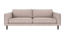 Rowico Home Braden 3 seters sofa Lys grå Greg 17 Brun eikben