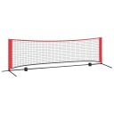 Tennis Nett Svart og Rød 301 x 90,5 x 87 cm Polyester