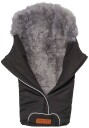 Nordlys Saga Lammeskinnspose Black/Grey