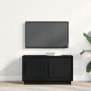  TV møbel Svart eik 80 x 35 x 45 cm Konstruert tre