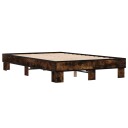  Sengeramme røkt eik 140x190 cm konstruert tre og metall 8721102448775
