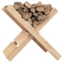 Vedstativ 47x39,5x48 cm heltre furu