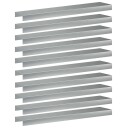 vidaXL Kantprofil til hage 10 stk. 100 x 20 x 5 cm Galvanisert stål