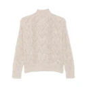 D.Exterior Dame Strikkevarer Beige L,
