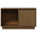 vidaXL TV-benk honningbrun 74x35x44 cm heltre furu