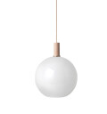 Ferm Living Taklampe Collect Sphere-Low Socket Rosa