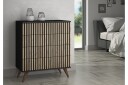 Elspet Kommode 80 cm   Svart/Brun