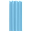  Gardiner med gardiner 2 pcs lyseblå Polyester