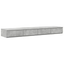  Sengeskuffer Betonggrå 160x36,5x16,5 cm Konstruert tre