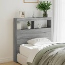  Hodegavl skap med LED grå sonoma 100x17x102 cm 8721012465022