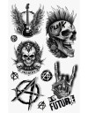 Punker Anarkist 9 Midlertidige Tatoveringer Midlertidige Tatoveringer 15974