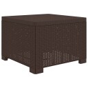 vidaXL 1 seters Hage Sofa Rattan Utseende PP Brun