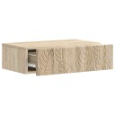 vidaXL Vegghengt Sidebord Sonoma eik 59 x 34,5 x 17 cm Konstruert tre