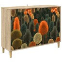 vidaXL Serviesskap ZAANDAM Sonoma 102 x 33 x 75 cm Konstruert tre