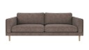 Rowico Home Braden 3 seters sofa Mørk beige Greg 7 Hvitpigmentert eikben