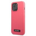 Karl Lagerfeld Mobildeksel til iPhone 13 Pro Max Fuchsia Silikonplakett