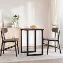  Spisebord O-ramme 70x70x75 cm heltre furu og støpejern 3282671