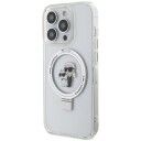 Karl Lagerfeld Ring Stand MagSafe Deksel til iPhone 13 Pro Max – Hvit