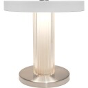 Trezzi portabel bordlampe - oppladbar - Hvit