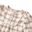 Wheat Nightgown Gudrun Eggshell Check (122 / 7 år)