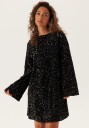 Pieces Pckam Ls Deep Back Bow Dress
