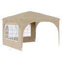 vidaXL Pop up Festtelt 290 x 290 x 245 cm Krem