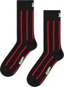 Happy Socks Vertical Stripe Sock   BLACK   41 46