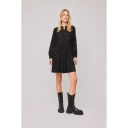 Untold Stories Julia Button Dress Black L
