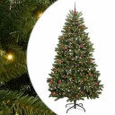  Kunstig juletre med LED  stripelys grønn 240 cm PVC og metall