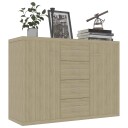 vidaXL Skjenk sonoma eik 88x30x65 cm sponplate