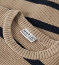 Name It Genser   Strikk   NkfVnilla   Sesam/Navy Blazer   Name It   9 10 år (134 140)   Genser Beige Brun Marineblå