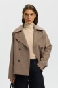 Selected Women   Ullkåpe Slwzia alma Wool Blend   Grå