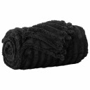 vidaXL Kastteppe Svart 200 x 150 cm Fleece