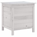 vidaXL Putekasse hvit 50x49x56,5 cm heltre gran