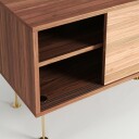 Decotique Vogue Mediabenk Med Ben 136 Cm / Messing   TV benker og mediebenker sfinér Valnøtt   1105127 2W LB