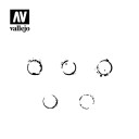 Vallejo Stencils Drum Oil Markings 1/35