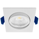 EcoDim ED-10025 LED-downlight Ø75 mm dim to warm firkantet hvit