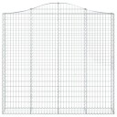 vidaXL Gabionkurv buet 200x30x180/200 cm galvanisert jern