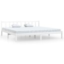 vidaXL Sengeramme hvit heltre furu 200x200 cm