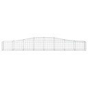 vidaXL Gabionkurv buet 400x50x40/60 cm galvanisert jern