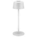 Trådløs LED bordlampe 25 cm Hvit