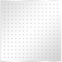 Regndusjhode Rustfritt Stål - 40x40 Firkant