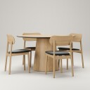 Social/Elephant Spisegruppe Natural Oak / Sort Fløyel