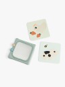 Done by Deer Baby Contrast Card Holder Tiny Farm Green   Multi/patterned   11.5X 11.5CM