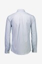 Lindbergh   Skjorte Striped Superflex Oxford L/S   Blå