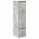 Highboard betonggrå 29,5x34x119,5 cm konstruert tre